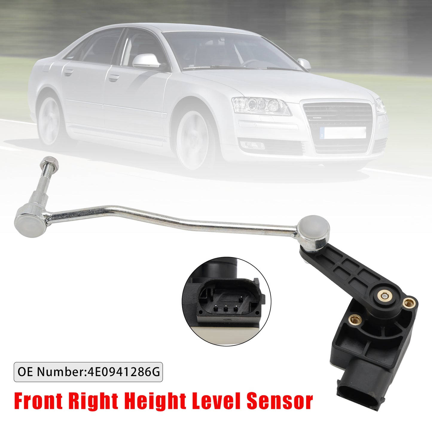 2004-2010 VW Touareg (7LA, 7L6, 7L7) 6.0 W12 SUV 4E0941285G Ride Height Level Sensor