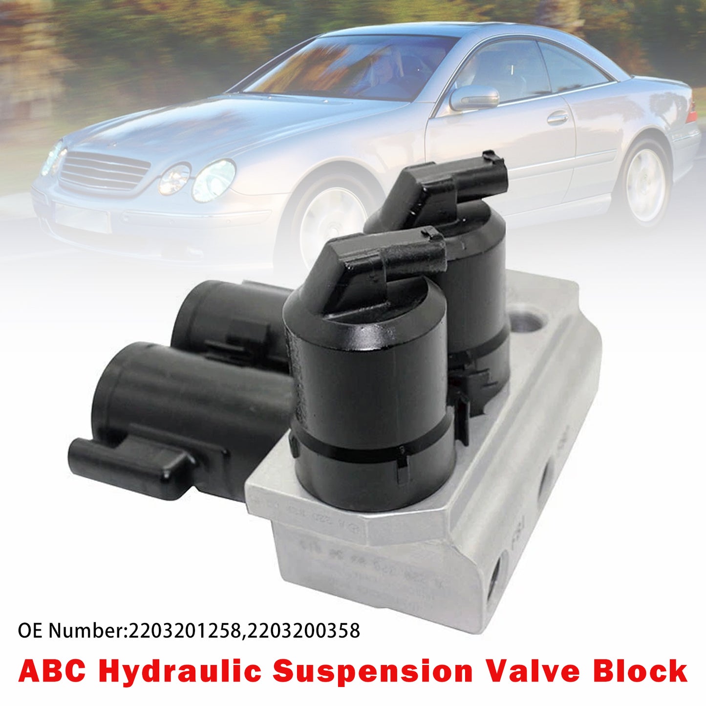Mercedes R230 SL500 SL55 2203201258 ABC Hydraulic Suspension Valve Block