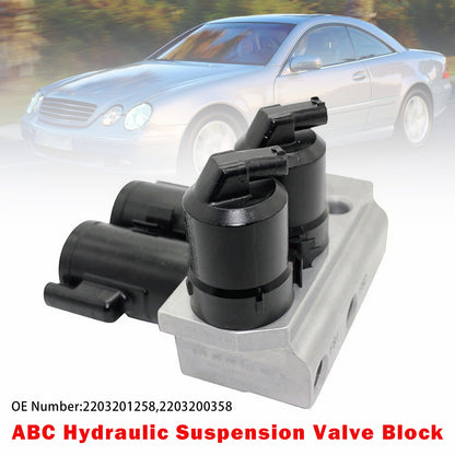 Mercedes R230 SL500 SL55 2203201258 ABC Hydraulic Suspension Valve Block