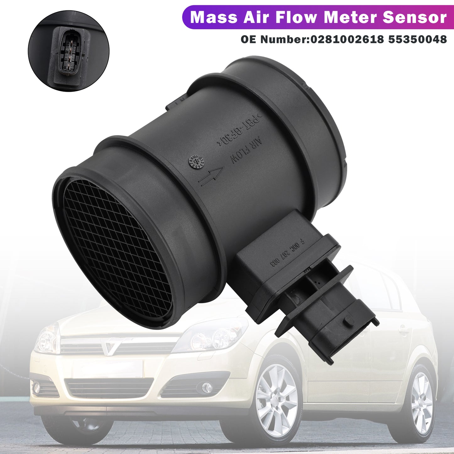 Vauxhall Combo Mk II (C) F25 55350048 Mass Air Flow Meter Sensor