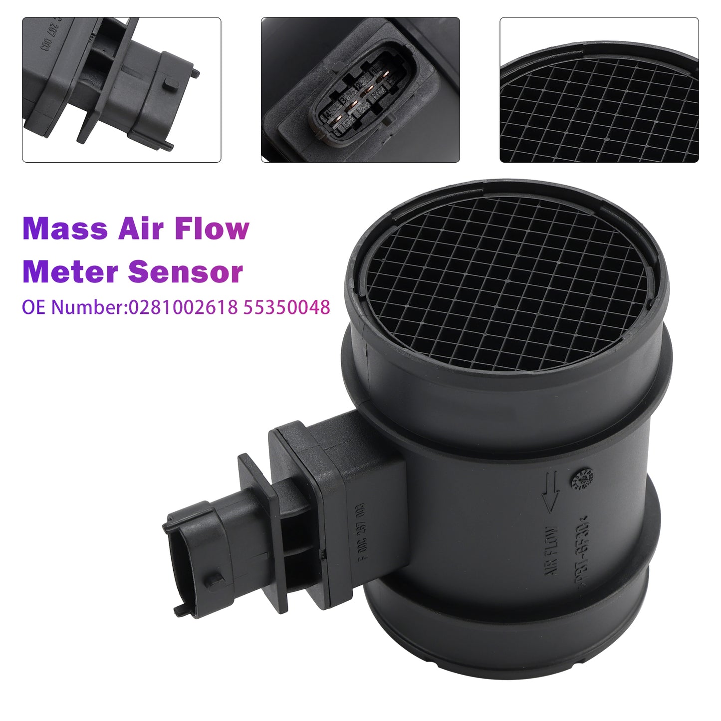 Vauxhall Combo Mk II (C) F25 55350048 Mass Air Flow Meter Sensor