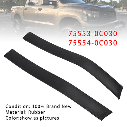 2007-2021 Toyota Tundra Crewmax 4 Full Doors Roof Drip Molding Rear Left & Right