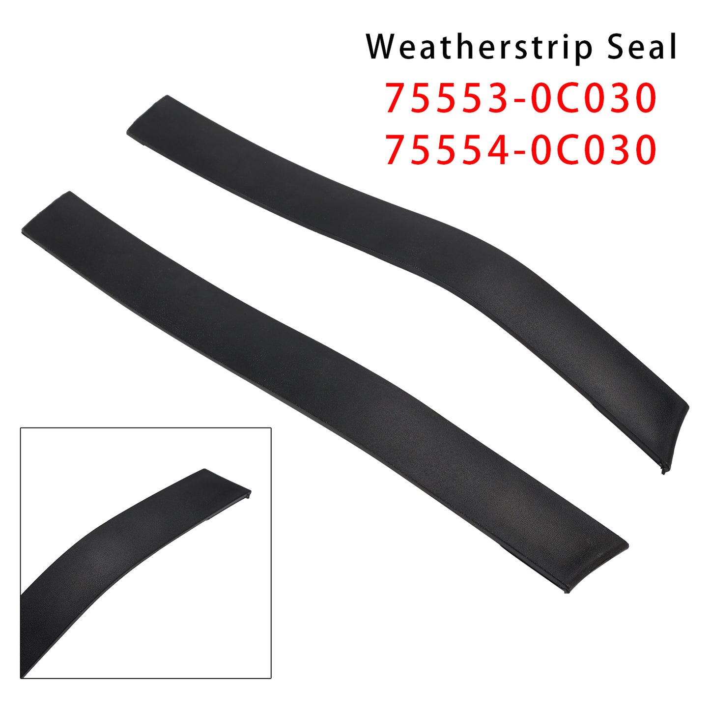 2007-2021 Toyota Tundra Crewmax 4 Full Doors Roof Drip Molding Rear Left & Right