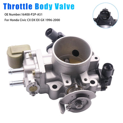 1996-2000 Honda Civic CX DX EX 16400-P2P-A51 Throttle Body Assembly
