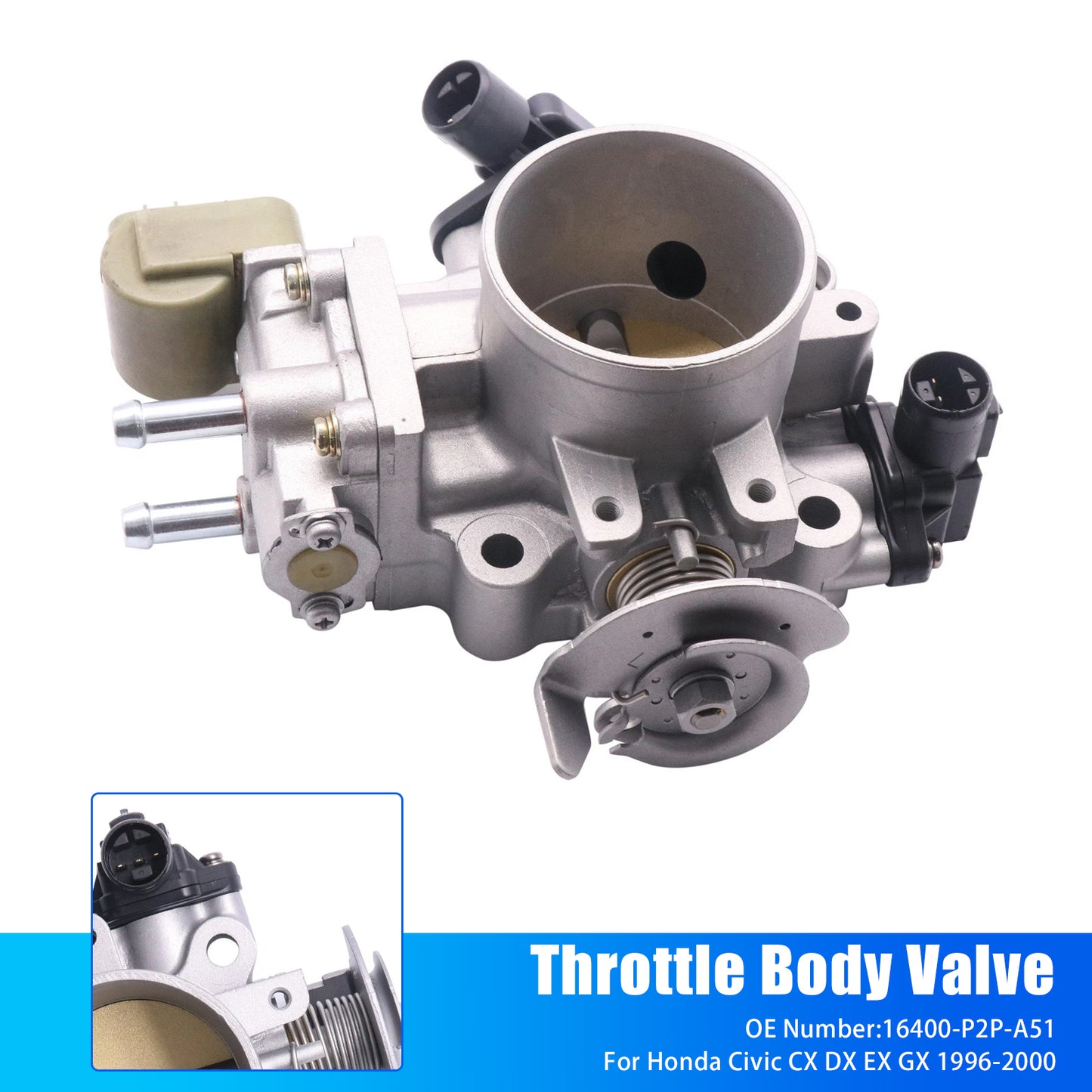 1996-2000 Honda Civic CX DX EX 16400-P2P-A51 Throttle Body Assembly