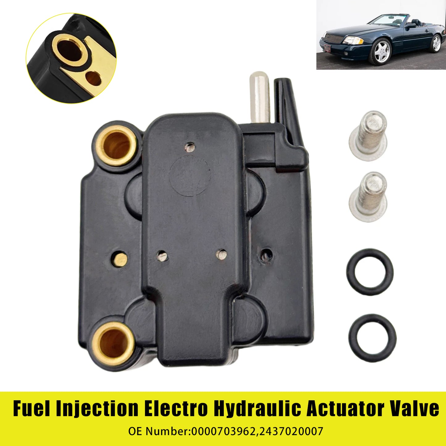 1972-1989 Mercedes-Benz SL-Class (R107 C107) 0000703962 Fuel Injection Electro Hydraulic Actuator Valve