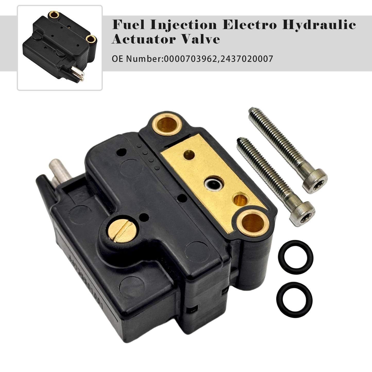 1972-1989 Mercedes-Benz SL-Class (R107 C107) 0000703962 Fuel Injection Electro Hydraulic Actuator Valve