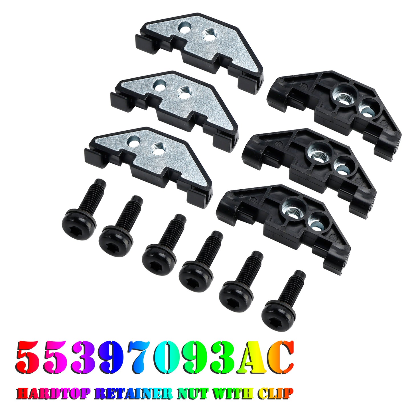 2007-2018 Jeep Wrangler JK JKU 55397093AC Hardtop Retainer Nut with Clip