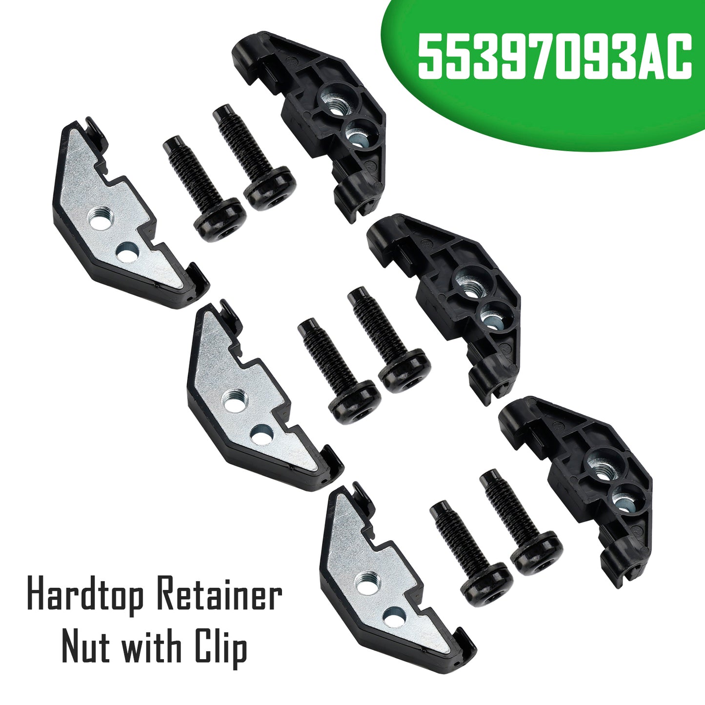 2007-2018 Jeep Wrangler JK JKU 55397093AC Hardtop Retainer Nut with Clip