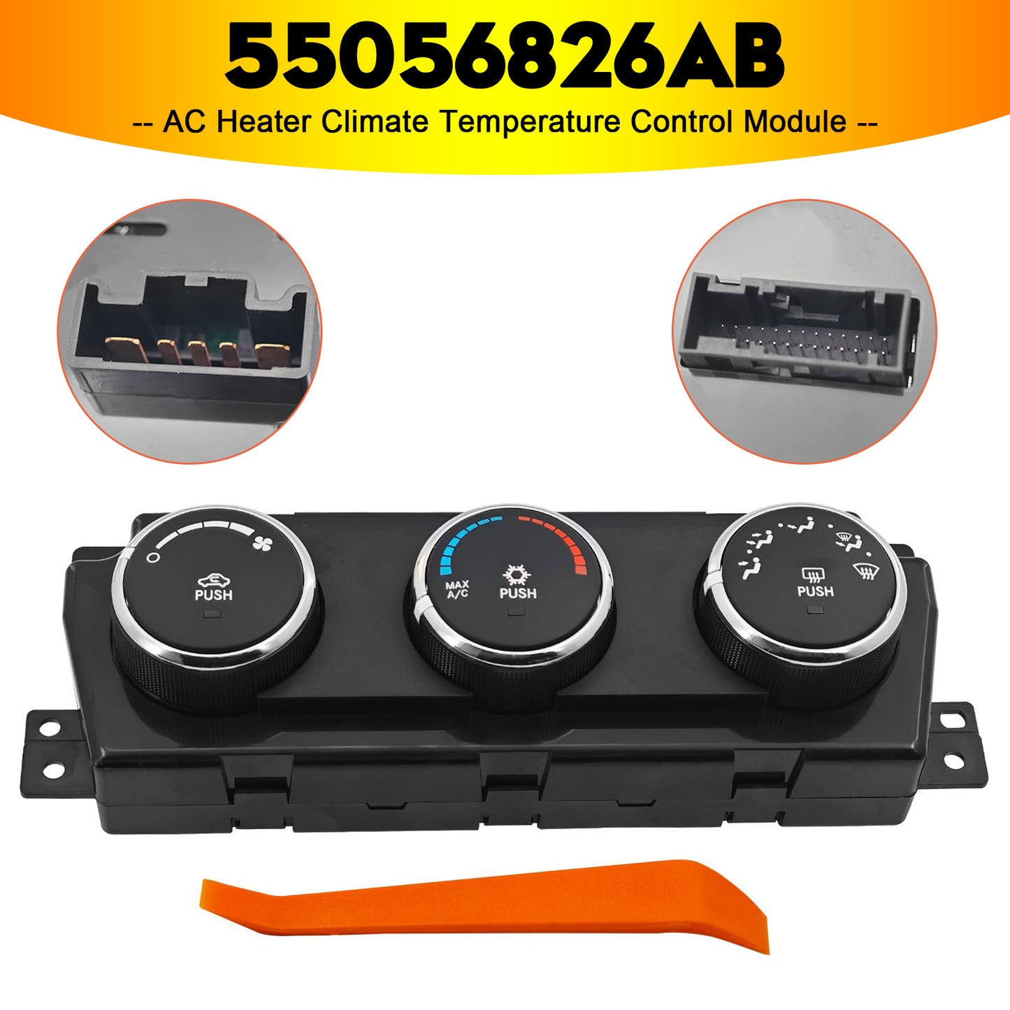 2009-2010 Ram 1500 55056826AB AC Heater Climate Temperature Control Module