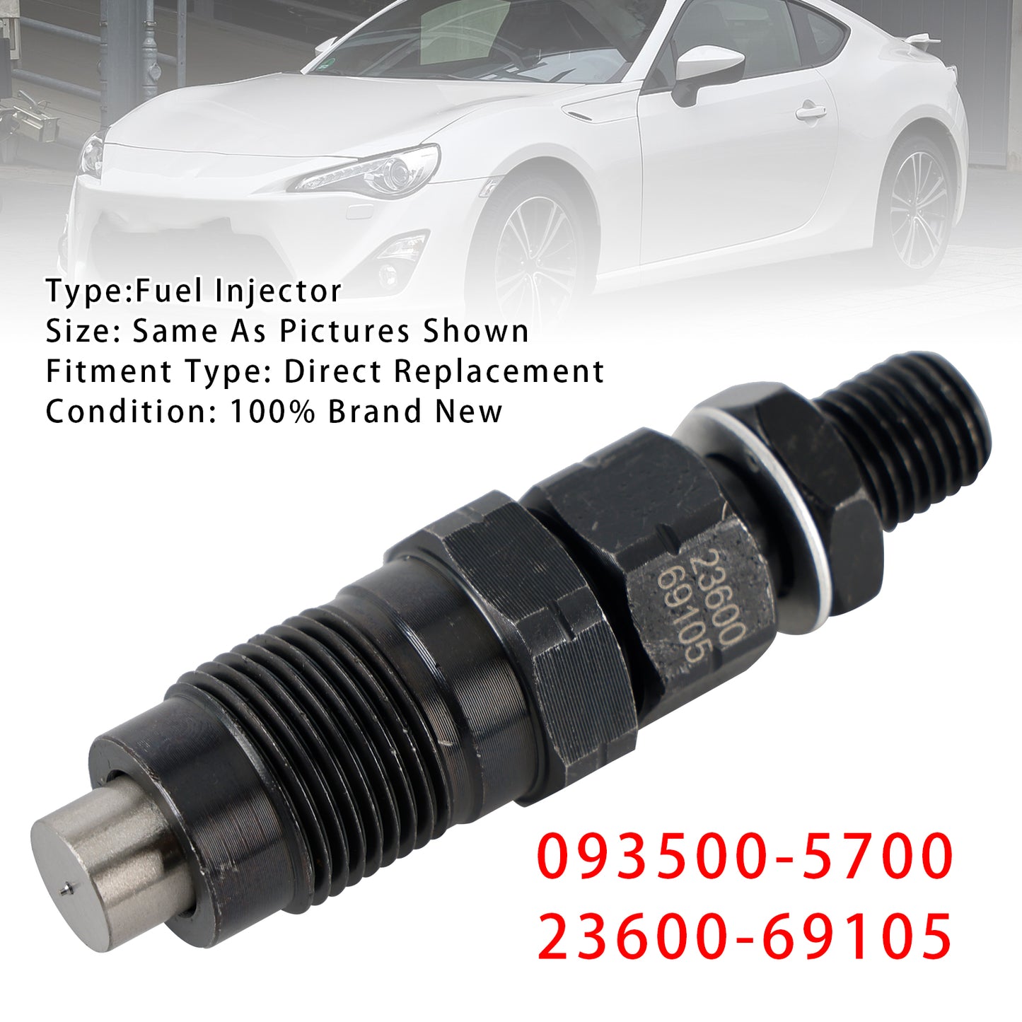 Toyota 1KZ-T Land Cruiser 1KZ 093500-5700 1Pcs Fuel Injector