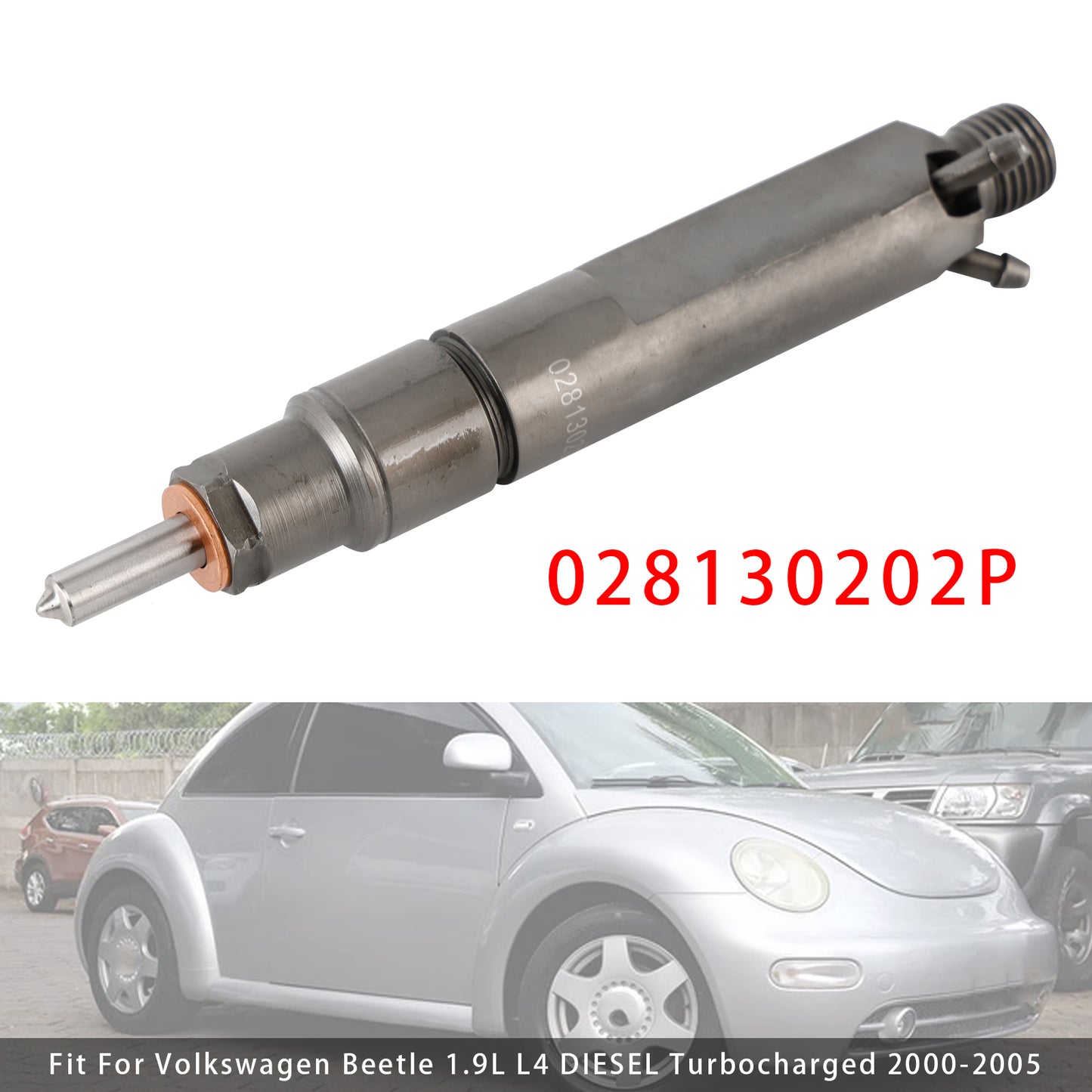 2000-2004 Volkswagen Jetta 1.9L L4 DIESEL Turbocharged 028130202P 1Pcs Fuel Injector