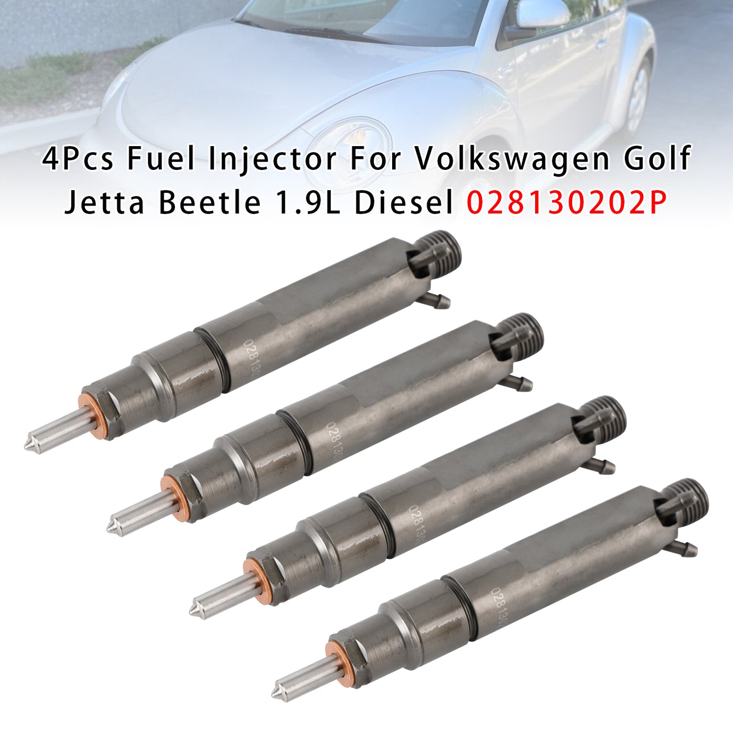 2000-2004 Volkswagen Jetta 1.9L L4 DIESEL Turbocharged 028130202P 1Pcs Fuel Injector