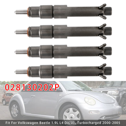 2000-2004 Volkswagen Jetta 1.9L L4 DIESEL Turbocharged 028130202P 1Pcs Fuel Injector