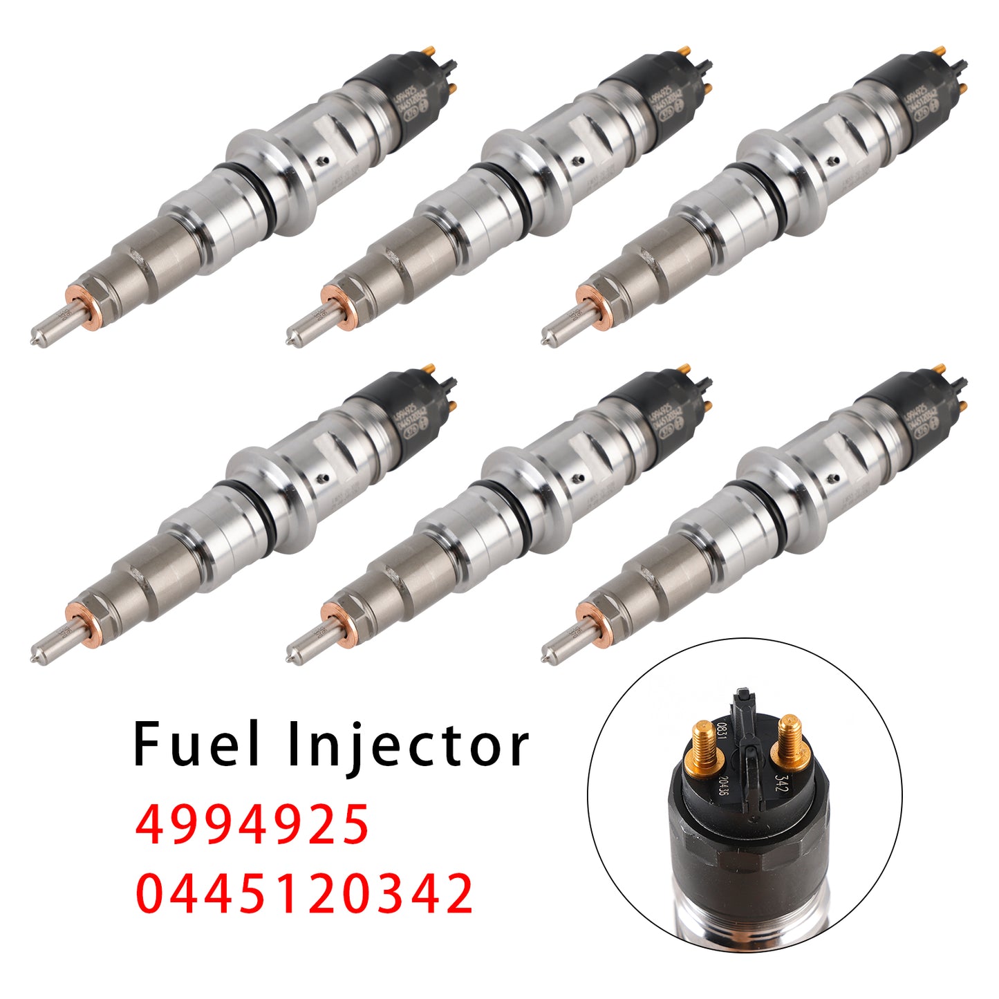 2013-2018 Dodge Ram 6.7L Cummins diesel equipped vehicles 0445120342 1Pcs Fuel Injector