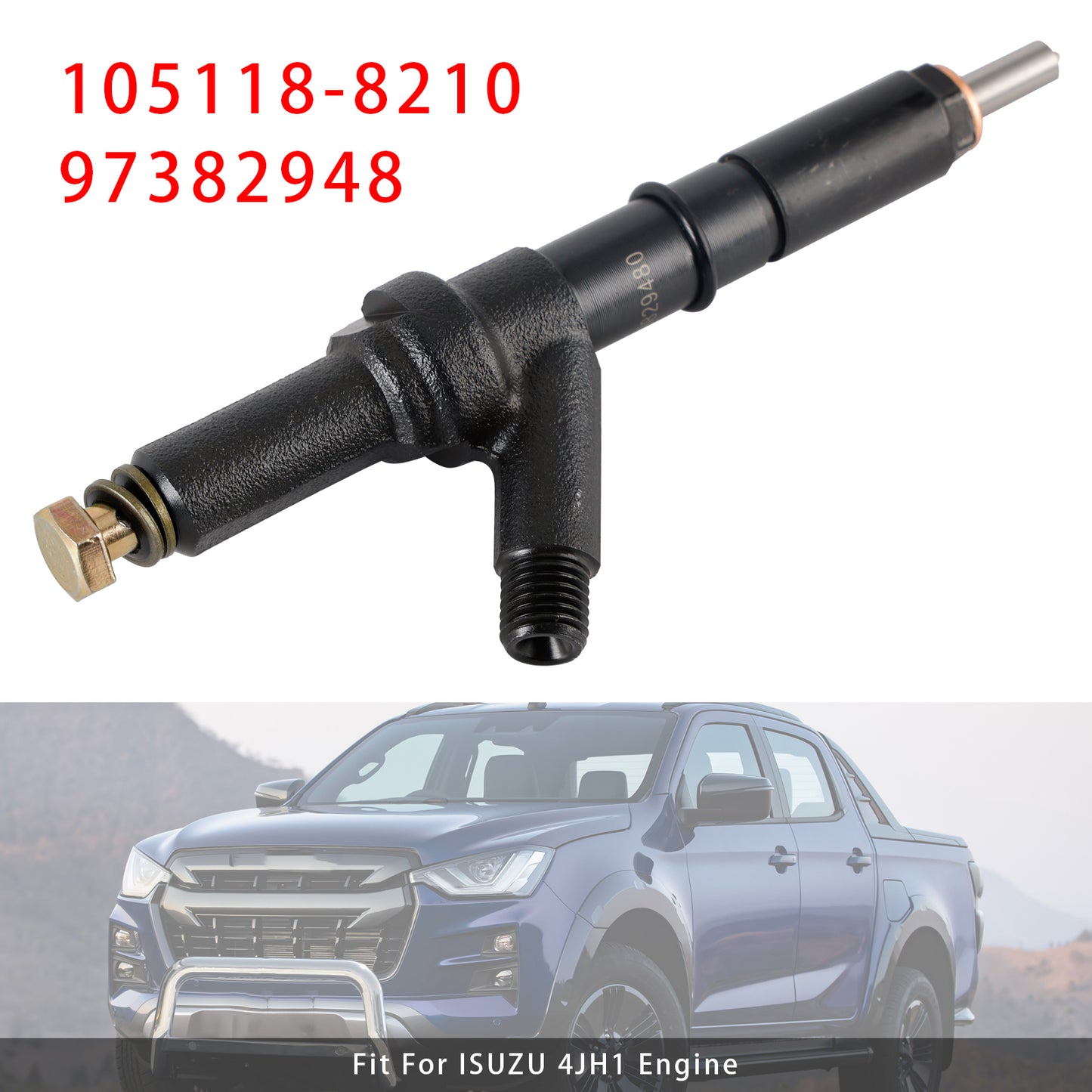ISUZU 4JH1 Engine 105118-8210 1Pcs Fuel Injector