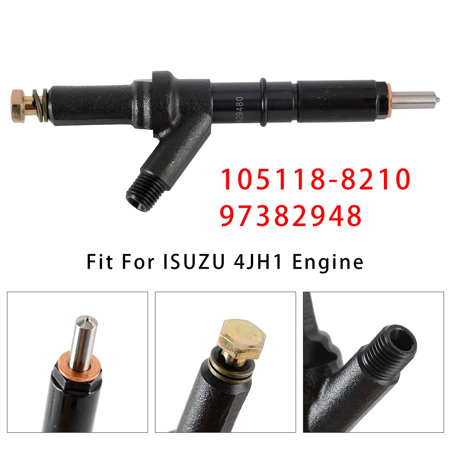 ISUZU 4JH1 Engine 105118-8210 1Pcs Fuel Injector
