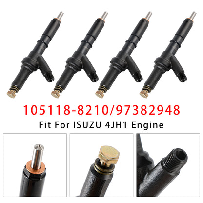 ISUZU 4JH1 Engine 105118-8210 1Pcs Fuel Injector