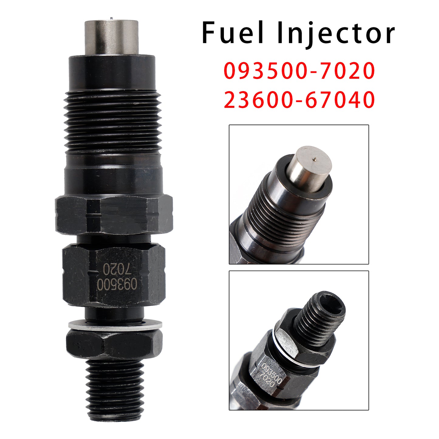 Hilux Surf Prado 1KZ-TE 3.0L 093500-7020 23600-67040 1Pcs Fuel Injector