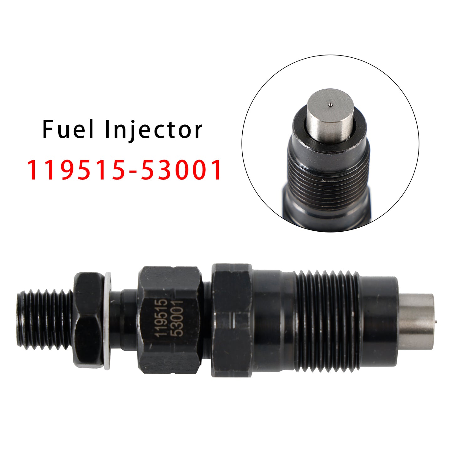 Komatsu Engine:2D70E-5S-BA 119515-53001 1Pcs Fuel Injector