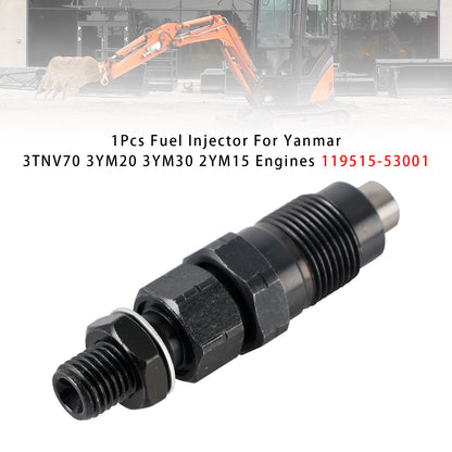 Komatsu Engine:2D70E-5S-BA 119515-53001 1Pcs Fuel Injector