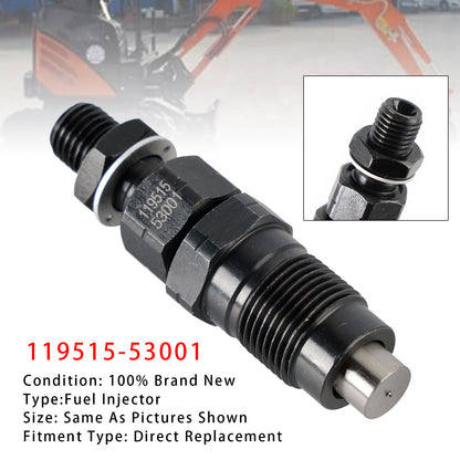 Komatsu Engine:2D70E-5S-BA 119515-53001 1Pcs Fuel Injector