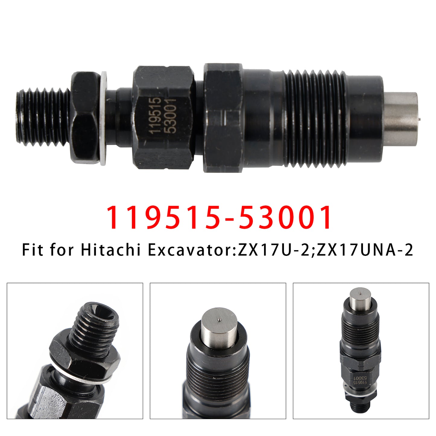 Komatsu Engine:2D70E-5S-BA 119515-53001 1Pcs Fuel Injector