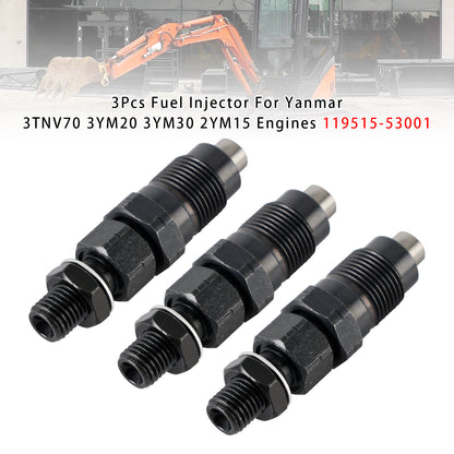 Komatsu Engine:2D70E-5S-BA 119515-53001 1Pcs Fuel Injector