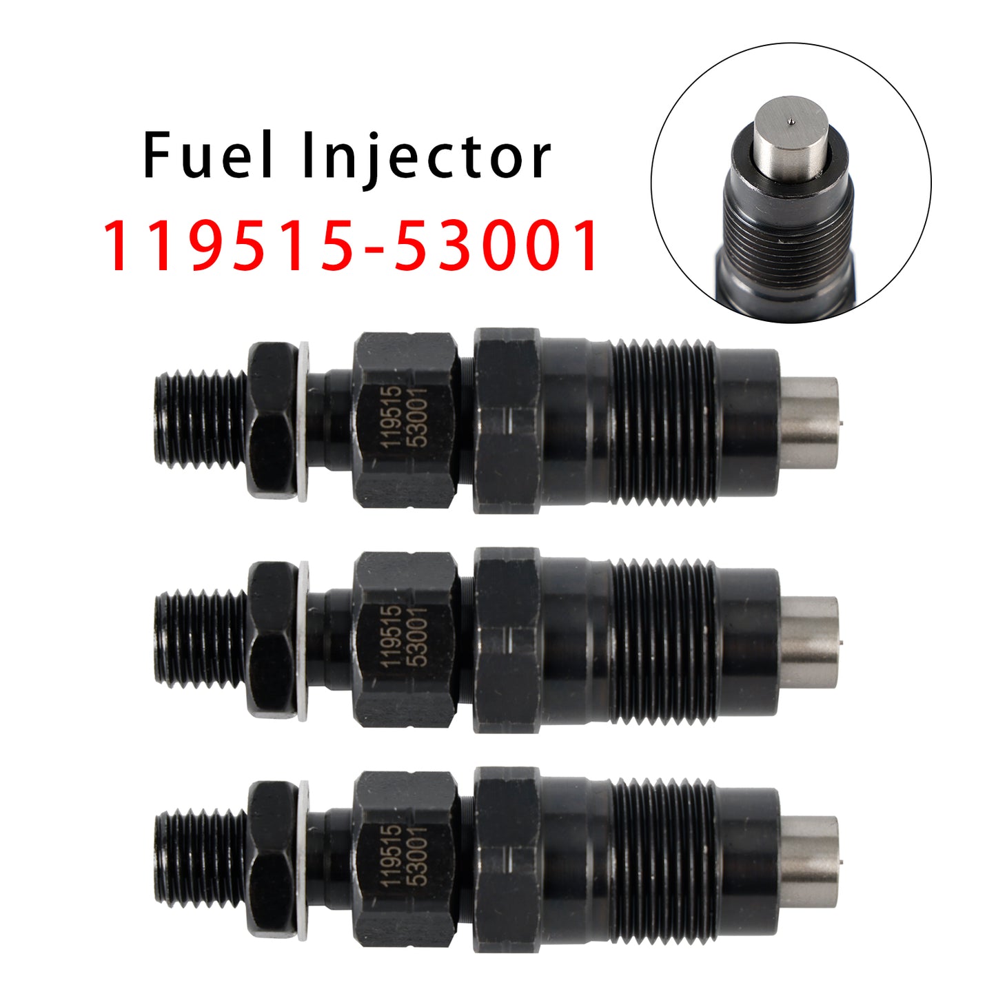 Komatsu Engine:2D70E-5S-BA 119515-53001 1Pcs Fuel Injector