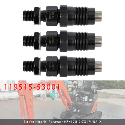 Komatsu Engine:2D70E-5S-BA 119515-53001 1Pcs Fuel Injector