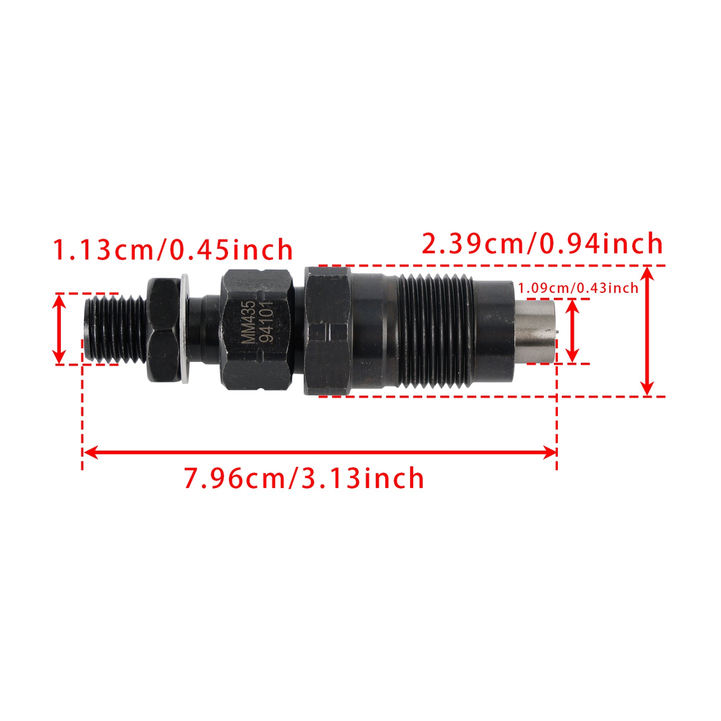 Mitsubishi L2E L3E S3L S4L S3L2 S4L2 S4S Diesel engine MM43594101 1Pcs Fuel Injector