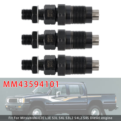 Mitsubishi L2E L3E S3L S4L S3L2 S4L2 S4S Diesel engine MM43594101 1Pcs Fuel Injector