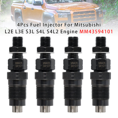 Mitsubishi L2E L3E S3L S4L S3L2 S4L2 S4S Diesel engine MM43594101 1Pcs Fuel Injector