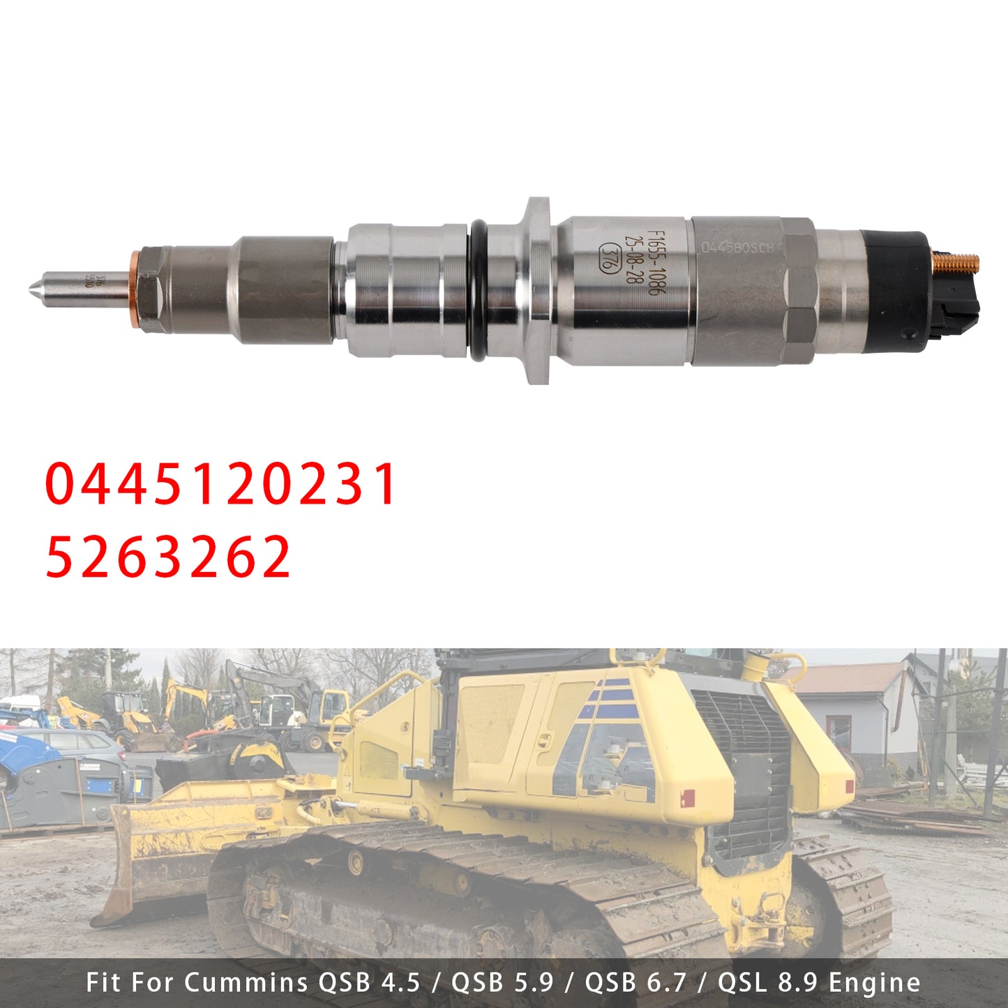 Komatsu Excavator: PW180-7E0 PW200-7E0 PW220-7E0 PC200-8 PC220LC-8 PC220LL-8 PC270LC-8 0445120059 1Pcs Fuel Injector