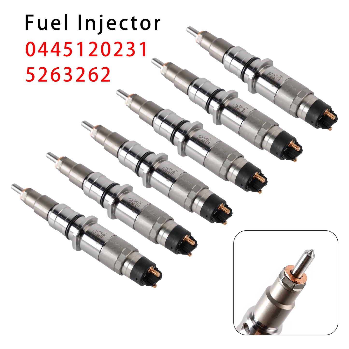 Komatsu Excavator: PW180-7E0 PW200-7E0 PW220-7E0 PC200-8 PC220LC-8 PC220LL-8 PC270LC-8 0445120059 1Pcs Fuel Injector