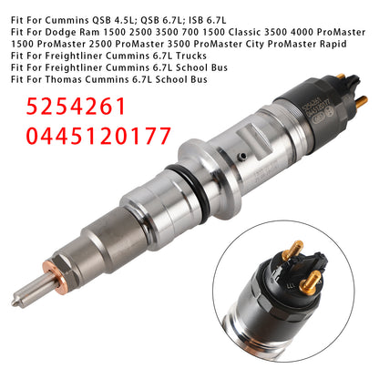 Freightliner Cummins 6.7L School Bus 0445120177 1Pcs Fuel Injector