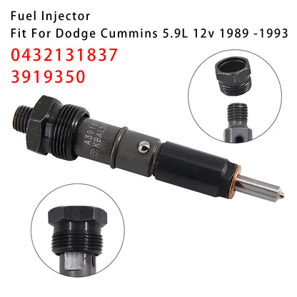Dodge D250 D350 Cummins 89-93 5.9L 12V 0432131837 3919350 1Pcs Fuel Injector