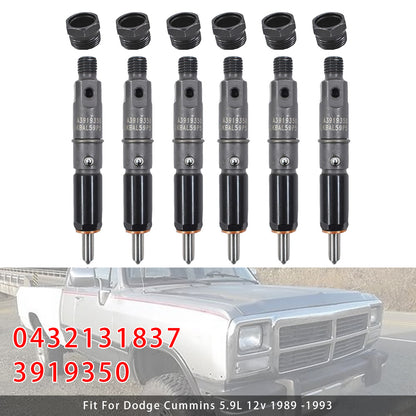 Dodge D250 D350 Cummins 89-93 5.9L 12V 0432131837 3919350 1Pcs Fuel Injector