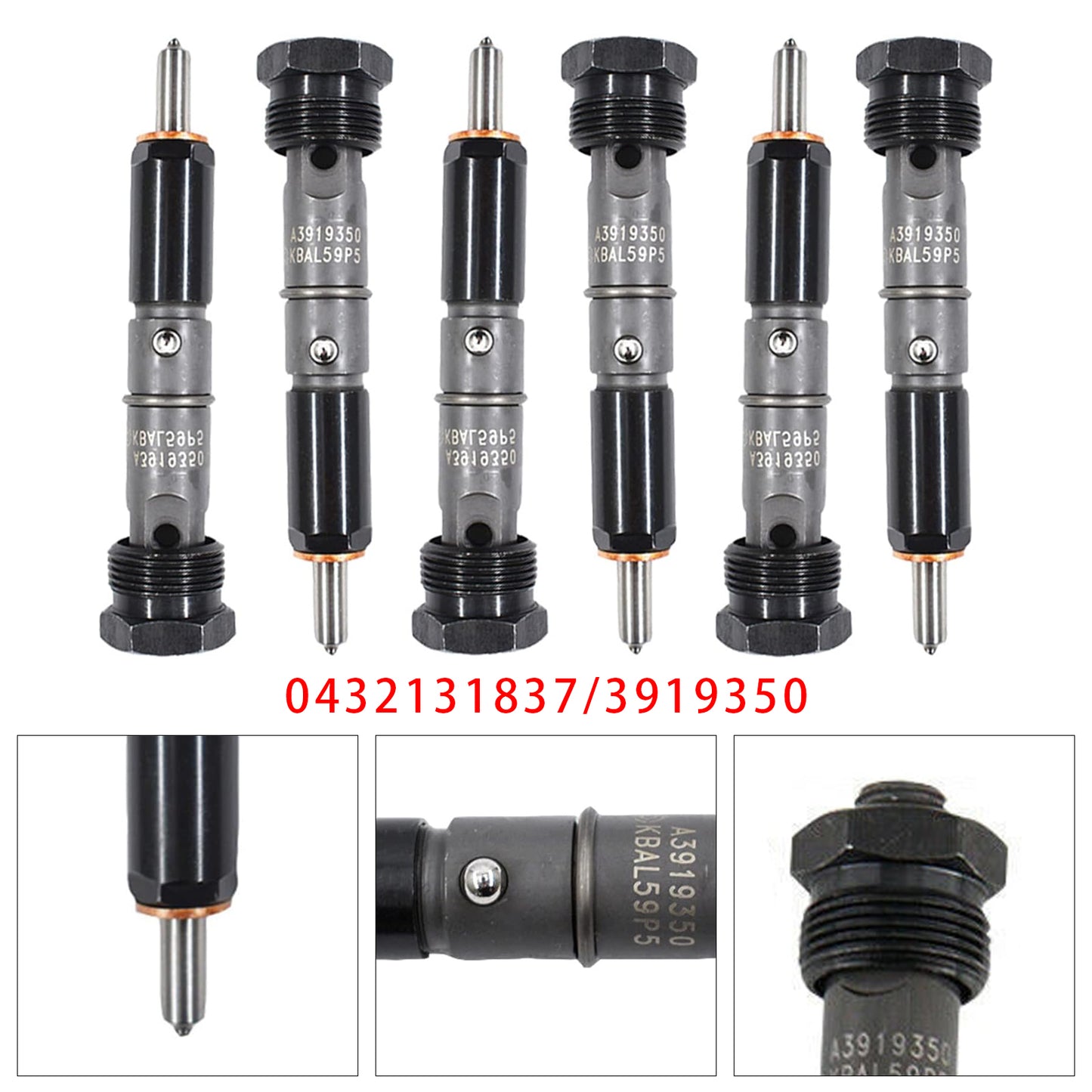 Dodge D250 D350 Cummins 89-93 5.9L 12V 0432131837 3919350 1Pcs Fuel Injector