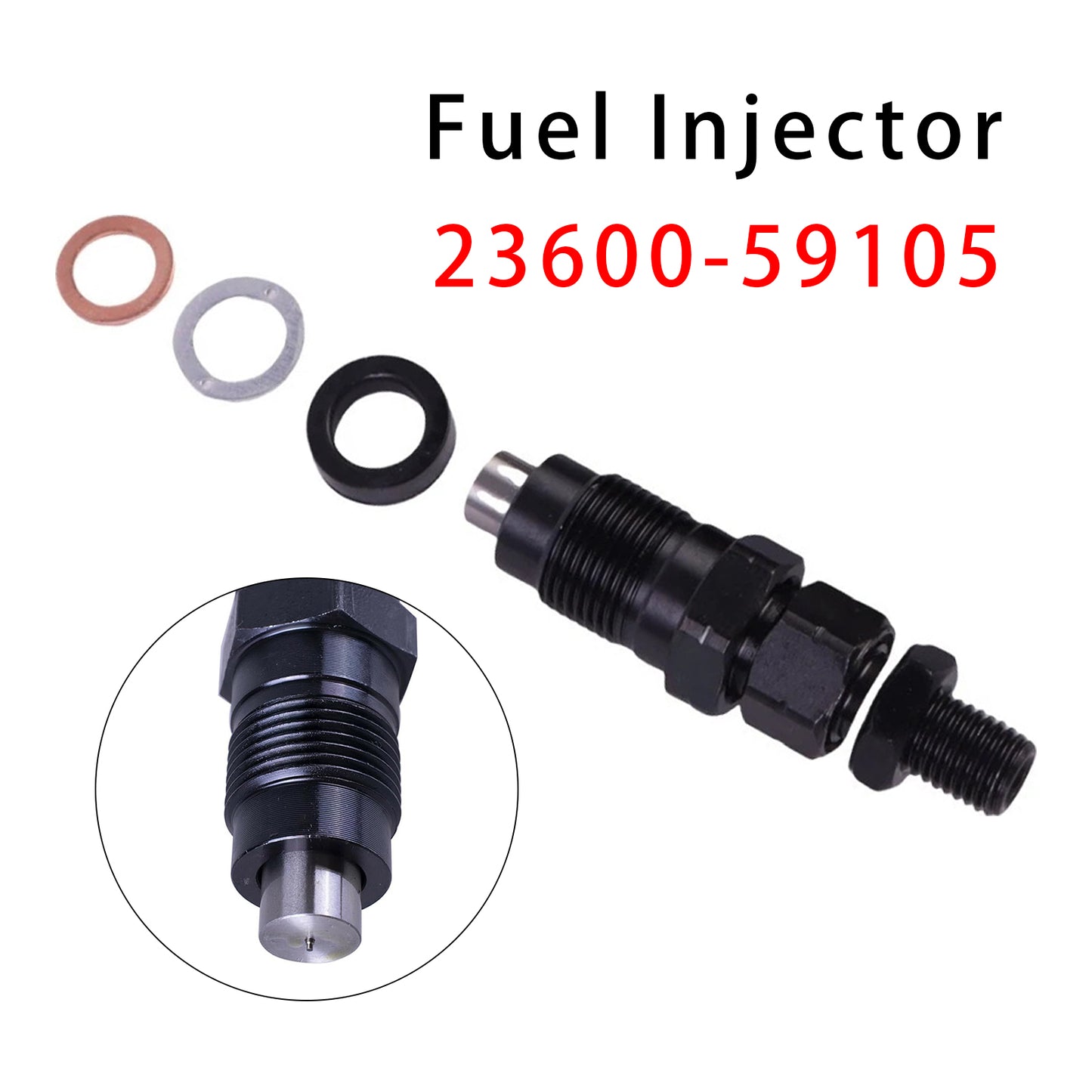 Toyota 3L Hilux HiAce 2.8L Engine 23600-59105 1Pcs Fuel Injector