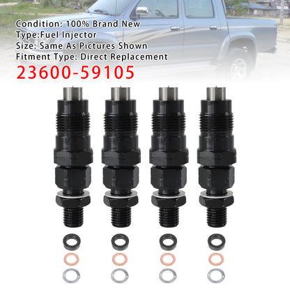 Toyota 3L Hilux HiAce 2.8L Engine 23600-59105 1Pcs Fuel Injector