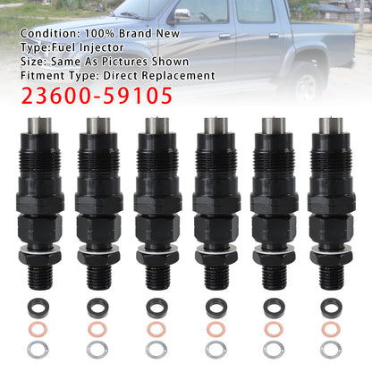 Toyota 3L Hilux HiAce 2.8L Engine 23600-59105 1Pcs Fuel Injector