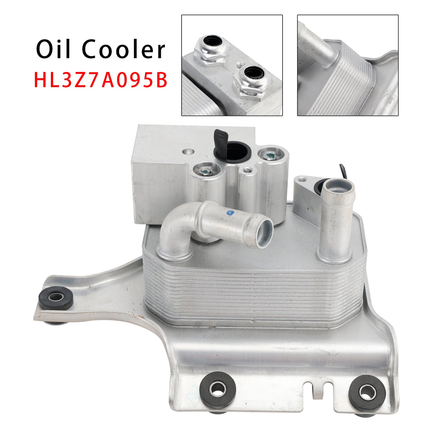 2017-2020 Ford F-150 6 Cyl 2.7L 6 Cyl 3.0L 4V DOHC TC DSL-LION B 6 Cyl 3.3L Duratec 6 Cyl 3.5L Cyclone Petrol TIVCT 6 Cyl 3.5L GTDI 8 Cyl 5.0L Coyote 8 Cyl 5.0L MOD DOHC SEFI NA HL3Z-7A095-B Automatic Transmission Oil Cooler