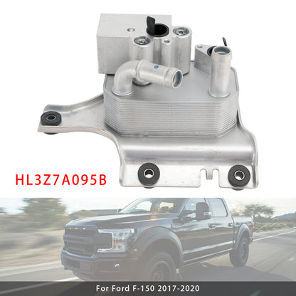 2017-2020 Ford F-150 6 Cyl 2.7L 6 Cyl 3.0L 4V DOHC TC DSL-LION B 6 Cyl 3.3L Duratec 6 Cyl 3.5L Cyclone Petrol TIVCT 6 Cyl 3.5L GTDI 8 Cyl 5.0L Coyote 8 Cyl 5.0L MOD DOHC SEFI NA HL3Z-7A095-B Automatic Transmission Oil Cooler