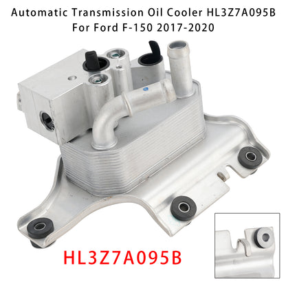 2017-2020 Ford F-150 6 Cyl 2.7L 6 Cyl 3.0L 4V DOHC TC DSL-LION B 6 Cyl 3.3L Duratec 6 Cyl 3.5L Cyclone Petrol TIVCT 6 Cyl 3.5L GTDI 8 Cyl 5.0L Coyote 8 Cyl 5.0L MOD DOHC SEFI NA HL3Z-7A095-B Automatic Transmission Oil Cooler