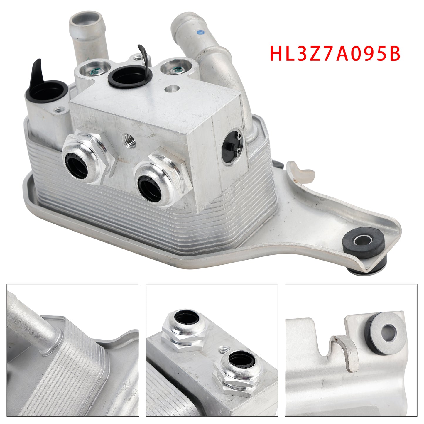 2017-2020 Ford F-150 6 Cyl 2.7L 6 Cyl 3.0L 4V DOHC TC DSL-LION B 6 Cyl 3.3L Duratec 6 Cyl 3.5L Cyclone Petrol TIVCT 6 Cyl 3.5L GTDI 8 Cyl 5.0L Coyote 8 Cyl 5.0L MOD DOHC SEFI NA HL3Z-7A095-B Automatic Transmission Oil Cooler