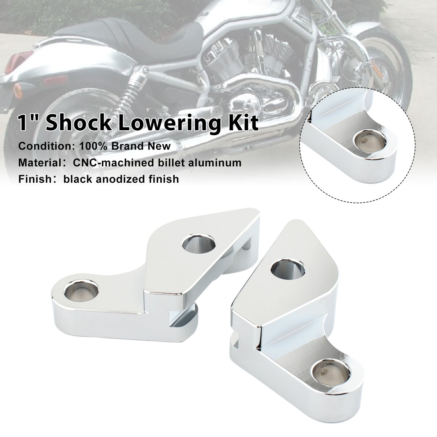 V-Rod VRSC 02-17 Night Rod Special 1" Shock Lowering Kit