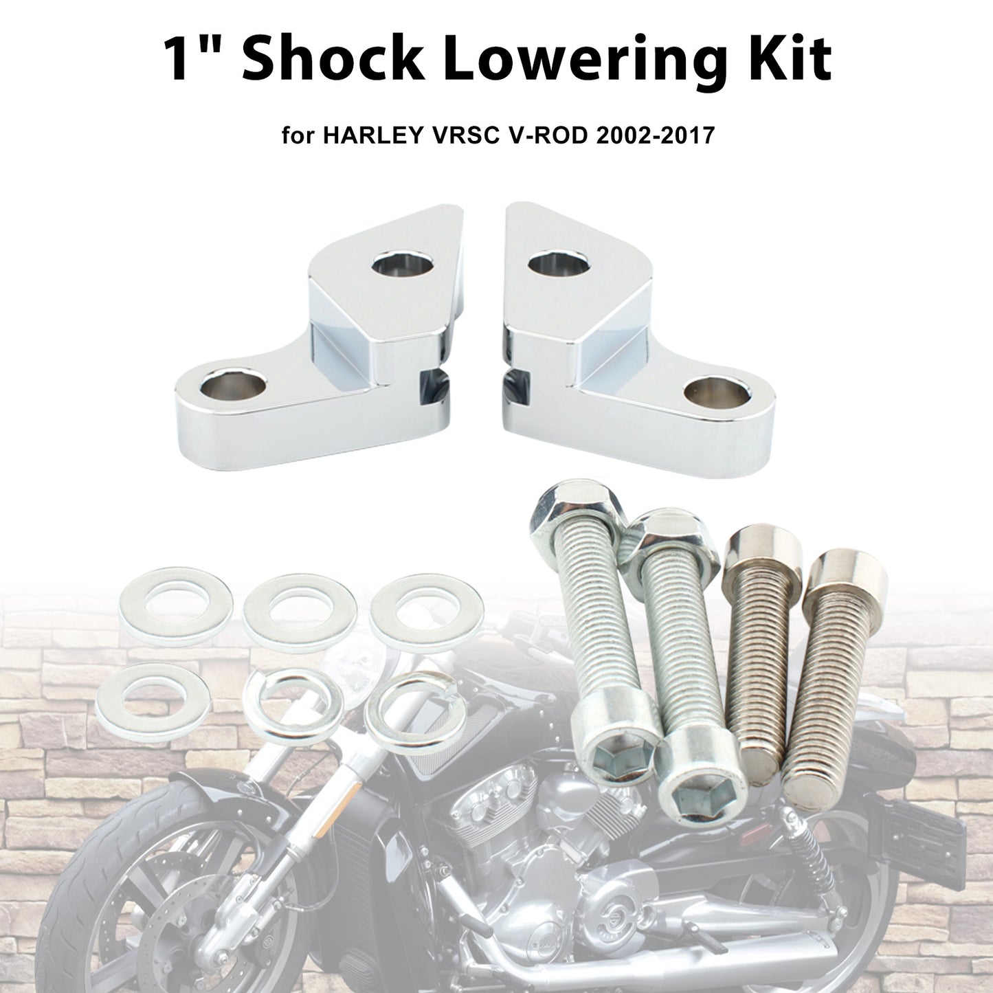 V-Rod VRSC 02-17 Night Rod Special 1" Shock Lowering Kit
