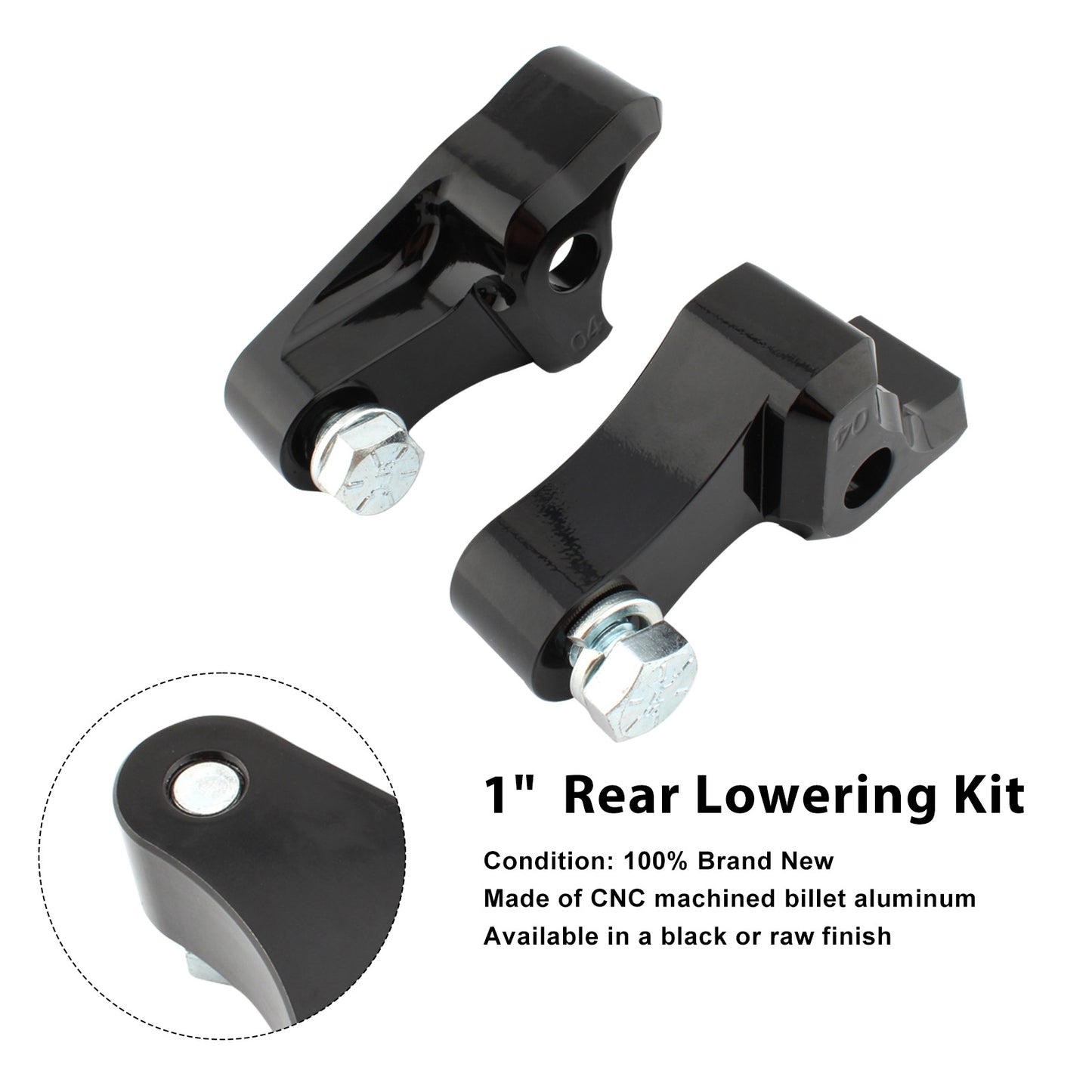 1"  Rear Lowering Kit Fit For Touring FLHX FLHR FLHT Electra Glide 2009-2025