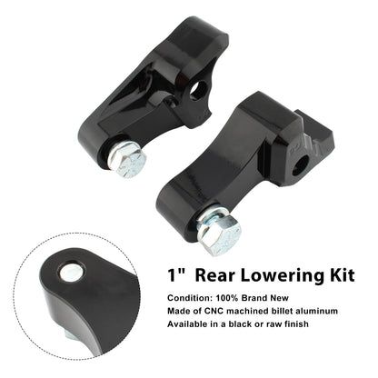 1"  Rear Lowering Kit Fit For Touring FLHX FLHR FLHT Electra Glide 2009-2025